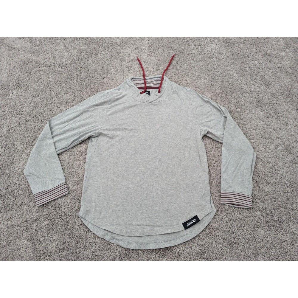Jason Wu For Eva Air Sweatshirt Mens Medium Pullover Long Sleeve Drawstring Gray